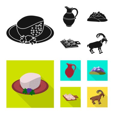 Yalıtılmış nesne kültür ve gezi simgesi. Web için kültür ve özgünlük hisse senedi simgesi kümesi.