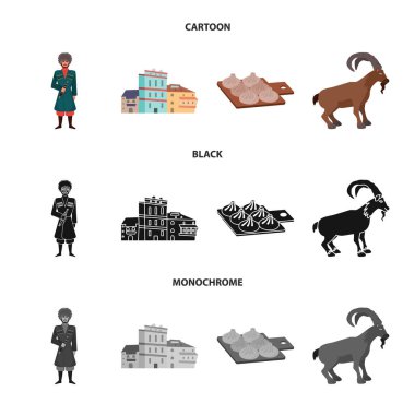 Kültür ve gezi logo yalıtılmış nesne. Hisse senedi için kültür ve özgünlük vektör simge topluluğu.