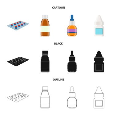 Perakende ve sağlık sembol yalıtılmış nesne. Hisse senedi için perakende ve sağlık vektör simge topluluğu.