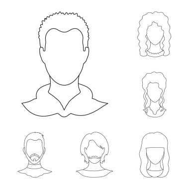 Profesyonel ve fotoğraf logo vektör tasarımı. Web için profesyonel ve profil hisse senedi simgesi kümesi.