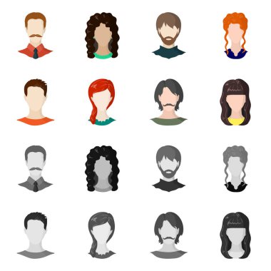 Profesyonel ve fotoğraf logo vektör tasarımı. Profil stok vektör çizim ve profesyonel kümesi.
