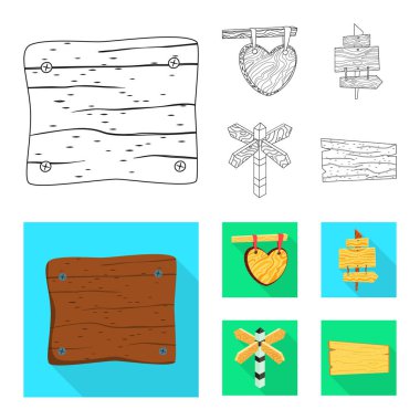 Ham vektör çizim ve orman logosu. Ham topluluğu ve parke hisse senedi vektör çizim.