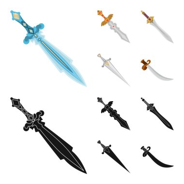 İzole işareti oyun ve zırh nesne. Bıçak vektör simge stok ve oyun topluluğu.