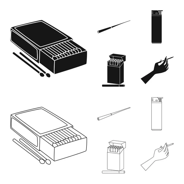 Vektor illustration av vägra och stoppa logotyp. Insamling av avfall och vana vektor ikonen för lager. — Stock vektor