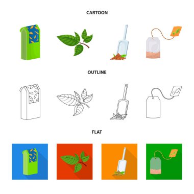 Sağlıklı ve çiçek işareti vektör Illustration. Hisse senedi için sağlıklı ve degrade vektör simge kümesi.