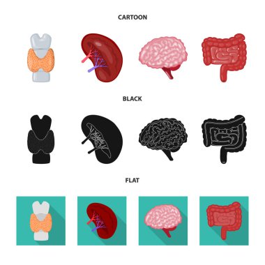 Biyoloji ve bilimsel logo vektör tasarımı. Web için biyoloji ve laboratuvar hisse senedi simgesi kümesi.