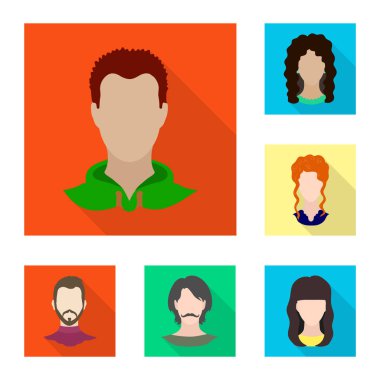 Avatar ve kukla simge vektör tasarımı. Avatar ve şekil hisse senedi vektör çizim topluluğu.