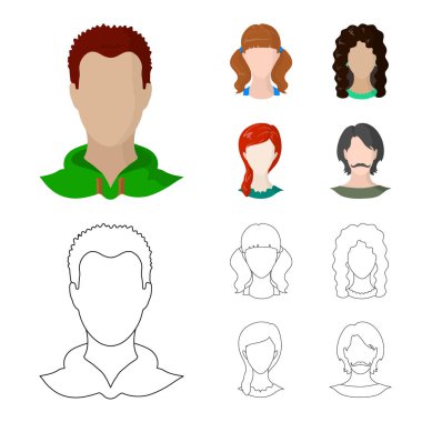 Profesyonel ve fotoğraf simge vektör Illustration. Profesyonel kümesi ve hisse senedi için profil vektör simgesi.