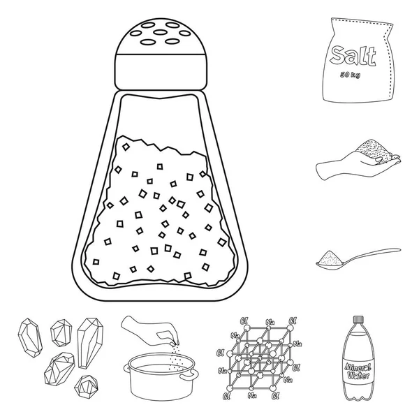 Sodyum ve mineral simge vektör tasarımı. Sodyum ve mutfak hisse senedi simgesi için web topluluğu. — Stok Vektör