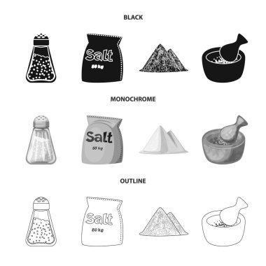 Pişirme ve deniz simge vektör Illustration. Pişirme ve pişirme hisse senedi için vektör simge kümesi.