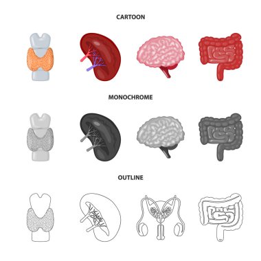Biyoloji ve bilimsel simge vektör tasarımı. Hisse senedi için biyoloji ve laboratuvar vektör simge kümesi.