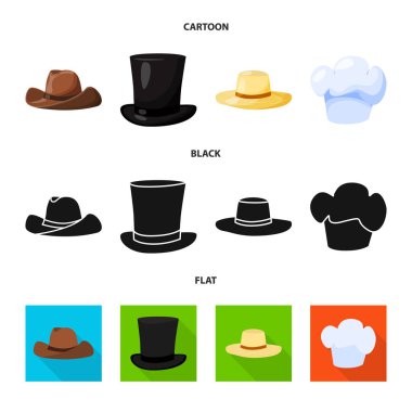 Giyim ve kap simge vektör tasarımı. Giyim ve bere hisse senedi simgesi için web topluluğu.