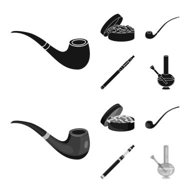 Çöp ve dur işareti yalıtılmış nesne. Hisse senedi için çöp ve alışkanlık vektör simge kümesi.