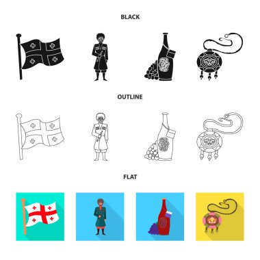 Kültür ve gezi logo yalıtılmış nesne. Kültür ve özgünlük hisse senedi vektör çizim topluluğu.