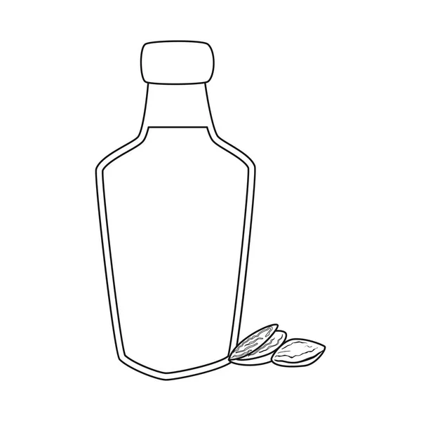 Oggetto isolato di simbolo di pistacchio e dado. Raccolta di pistacchio e vitamina vettore icona per magazzino . — Vettoriale Stock
