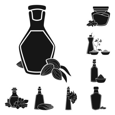 Petrol ve tarım işareti yalıtılmış nesne. Petrol ve cam hisse senedi simgesi için web topluluğu.