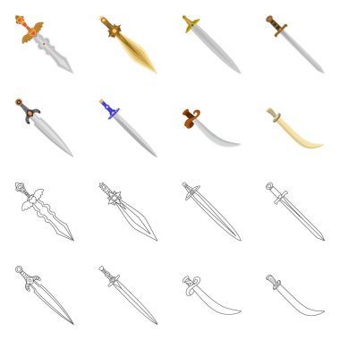 Oyun ve zırh işareti vektör Illustration. Oyun ve bıçak hisse senedi simgesi için web topluluğu.