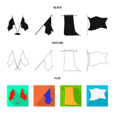 Doku ve sunum sembolü yalıtılmış nesne. Hisse senedi için doku ve medya vektör simge kümesi.