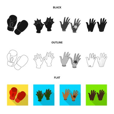 Siluet ve güvenlik simgesi yalıtılmış nesne. Hisse senedi için konfor ve siluet vektör simge kümesi.