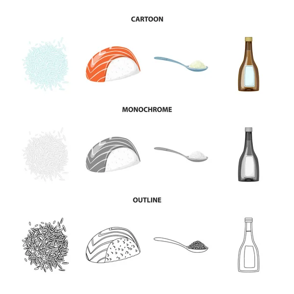 Objeto isolado de cultura e ícone ecológico. Coleta de culturas e culinária ilustração vetorial . —  Vetores de Stock