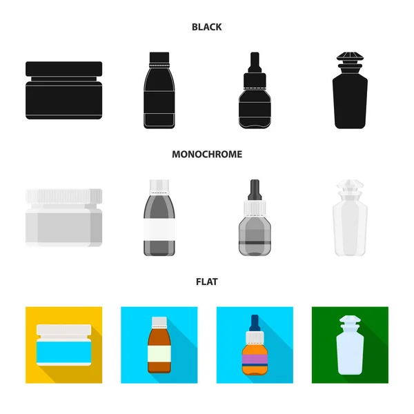 零售和医疗保健符号的向量例证。一套零售和健康股票向量例证. — 图库矢量图片