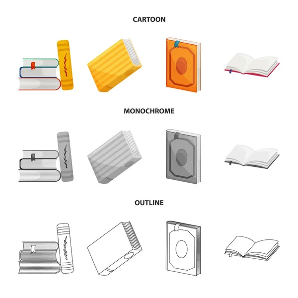 Illustrazione vettoriale della formazione e logo di copertina. Set di icone vettoriali di allenamento e libreria per magazzino . — Vettoriale Stock