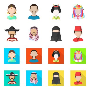 Kopyacı ve ikamet işareti vektör tasarımı. Kopyacı ve hisse senedi için kültür vektör simge kümesi.
