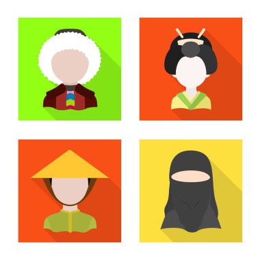 Ulus ve yarış sembolü yalıtılmış nesne. Hisse senedi için vektör simge ulus ve kullanıcı topluluğu.