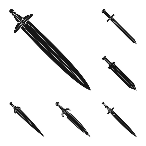 Vector design a sharp és a penge szimbólum. Készlet-ból éles és dagger tőzsdei szimbólum a web. — Stock Vector