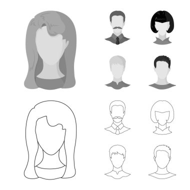 Professional vektör tasarımı ve fotoğraf oturum açın. Profesyonel kümesi ve hisse senedi için profil vektör simgesi.