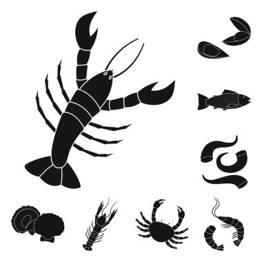 Pazar ve deniz simgesi yalıtılmış nesne. Hisse senedi için Pazar ve deniz vektör simge kümesi.