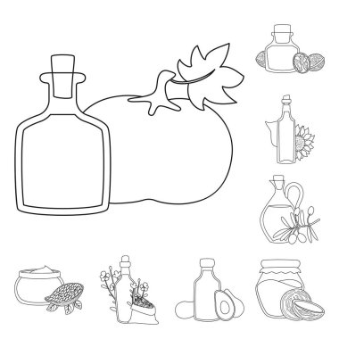 Sağlıklı ve sebze işareti vektör tasarımı. Toplama sağlıklı ve organik hisse senedi simgesi web için.