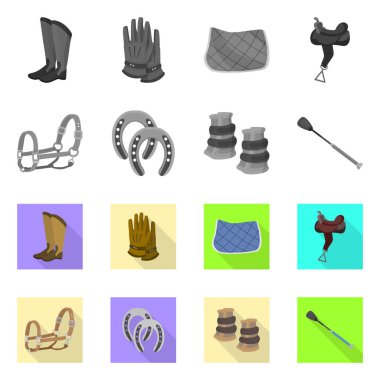 Vektör tasarım ekipman ve logo sürme. Ekipman ve rekabet stok vektör çizim topluluğu.