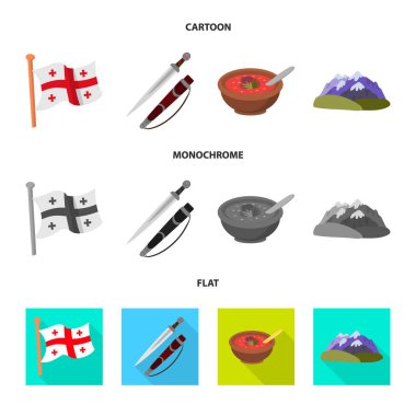 Yalıtılmış nesne kültür ve gezi sembolü. Web için kültür ve özgünlük hisse senedi simgesi kümesi.