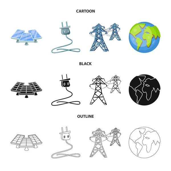 Diseño vectorial del logotipo de innovación y tecnología. Conjunto de símbolo de innovación y stock de naturaleza para web . — Archivo Imágenes Vectoriales