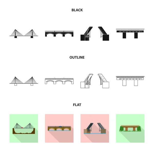 Objeto aislado de conexión y logotipo de diseño. Colección de conexión y símbolo de stock lateral para web . — Vector de stock