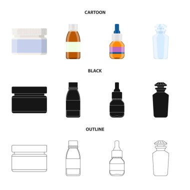 Perakende ve sağlık sembol vektör tasarımı. Web için perakende ve sağlık hisse senedi simgesi kümesi.