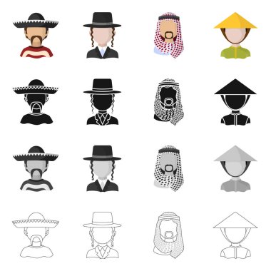 Kopyacı ve yerleşik simge vektör Illustration. Kopyacı ve kültür hisse senedi simgesi için web topluluğu.