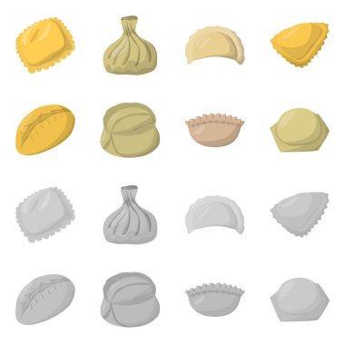 Ürün ve pişirme logo vektör Illustration. Ürünler ve meze hisse senedi vektör çizim koleksiyonu.