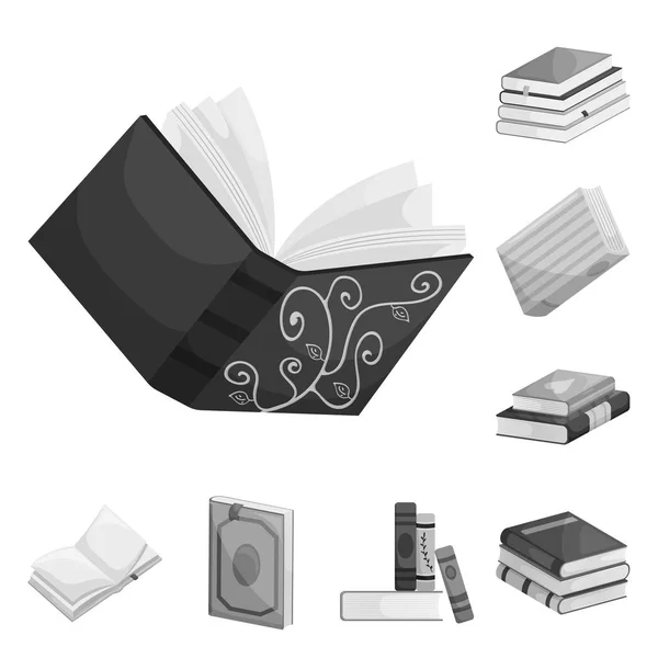Diseño vectorial de la educación y símbolo fuente. Conjunto de ícono de vector de educación e información para stock . — Archivo Imágenes Vectoriales