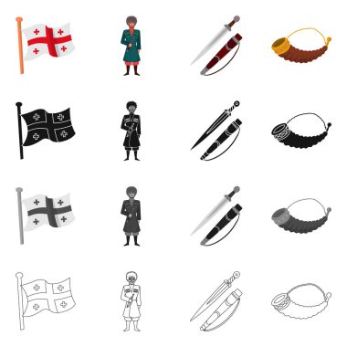 Yalıtılmış nesne kültür ve gezi işareti. Web için kültür ve özgünlük hisse senedi simgesi kümesi.