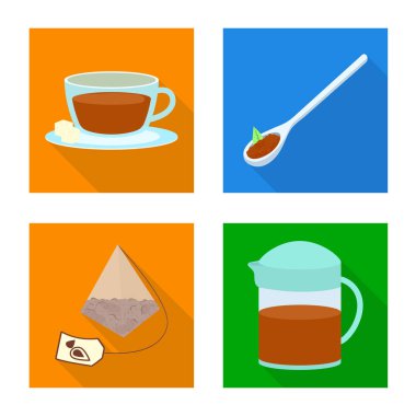 Ürün ve organik logo vektör çizimi. Ürün ve hisse senedi için çiçek vektör ikon koleksiyonu.