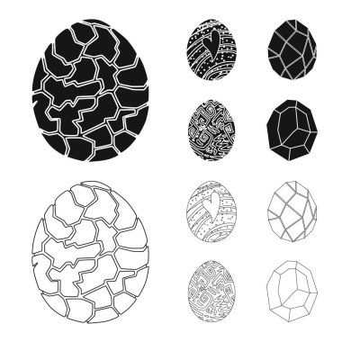 Hayvan ve tarih öncesi simge vektör Illustration. Hayvan ve sevimli hisse senedi simgesi için web topluluğu.