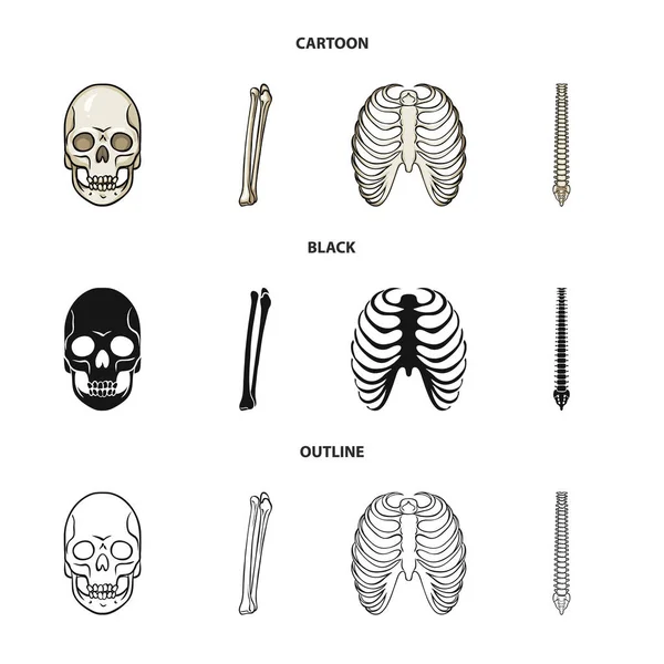 Oggetto isolato di medicina e segno clinico. Serie di illustrazione vettoriale di medicina e di riserva medica . — Vettoriale Stock