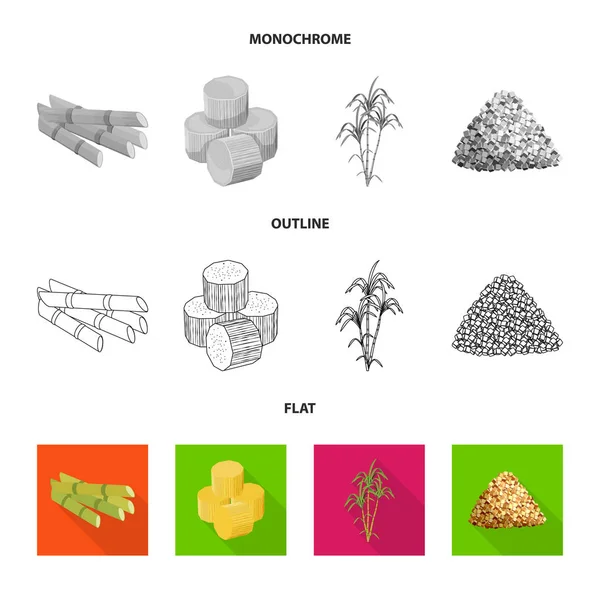 Projeto vetorial de fazenda e ícone da agricultura. Conjunto de ilustração vetorial de estoque de fazenda e tecnologia . —  Vetores de Stock