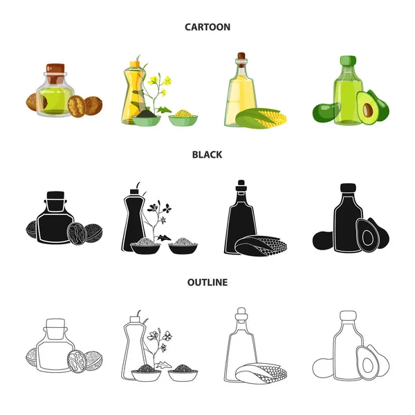 Diseño Vectorial Icono Saludable Vegetal Colección Símbolo Stock Saludable Agrícola — Archivo Imágenes Vectoriales