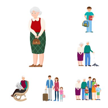 Aile ve insanlar logo vektör tasarımı. Aile ve avatar hisse senedi simgesi için web topluluğu.