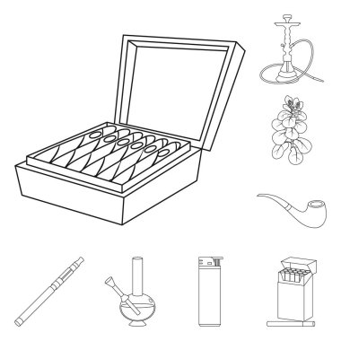 Sağlık ve nikotin logosu yalıtılmış nesne. Sağlık ve istatistik topluluğu stok web simgesi.