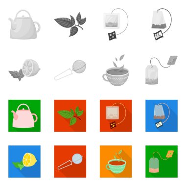 Sağlıklı ve çiçek simge vektör tasarımı. Web için sağlıklı ve degrade hisse senedi simgesi kümesi.