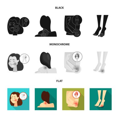 Hastane ve işleme simge vektör Illustration. Hastane ve yardım hisse senedi simgesi için web topluluğu.